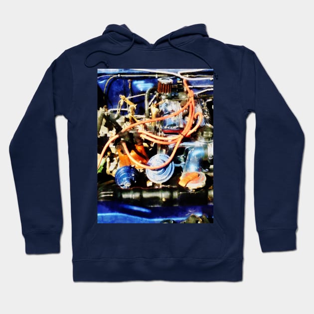 Cars - Under The Hood Abstract Hoodie by SusanSavad